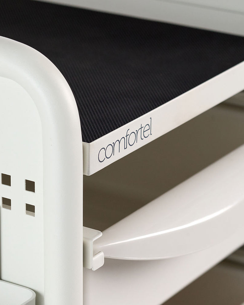 Workshop Deluxe 5 - Vit rullvagn - 5 rymliga lådor